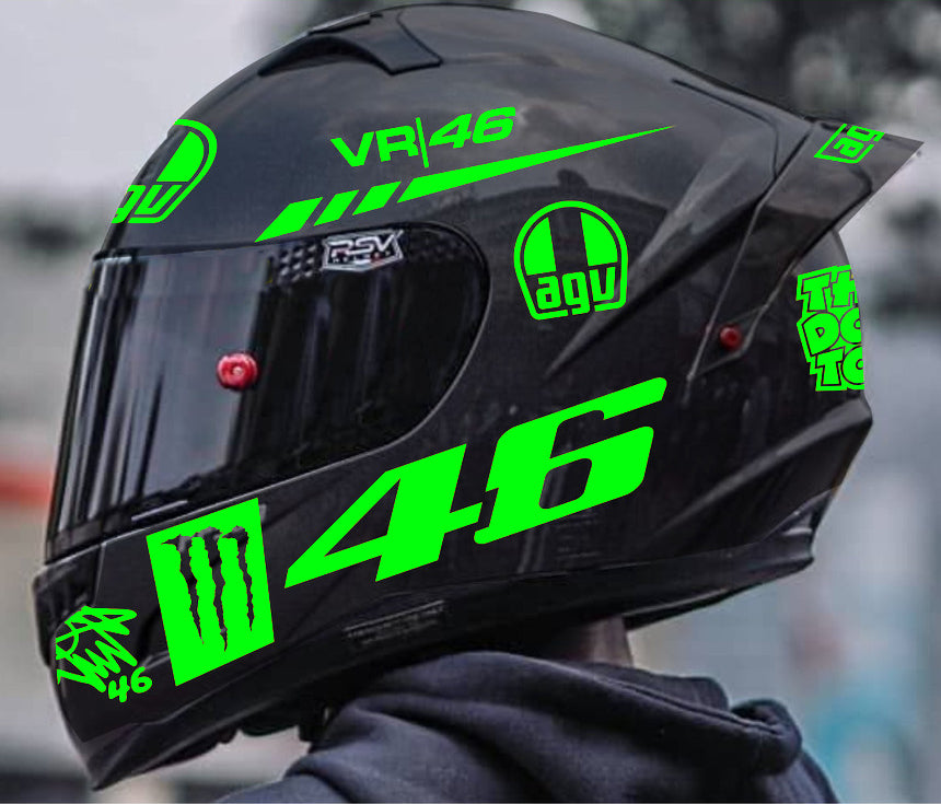 AGV Pista Rossi Project 46 helm stickerset