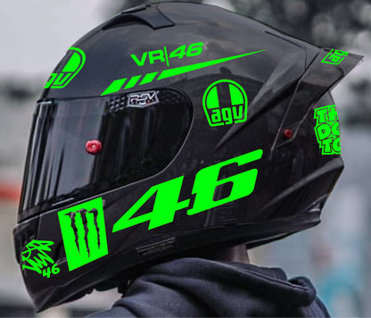 AGV Pista Rossi Project 46 helm stickerset
