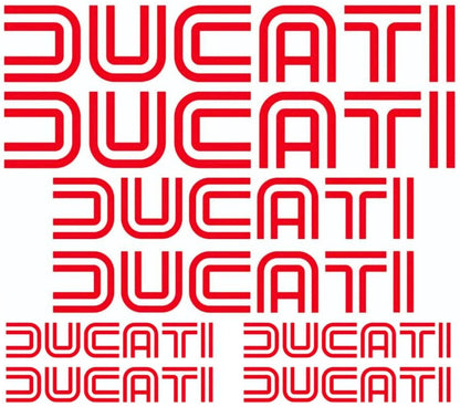 Ducati double lines stickerset 1