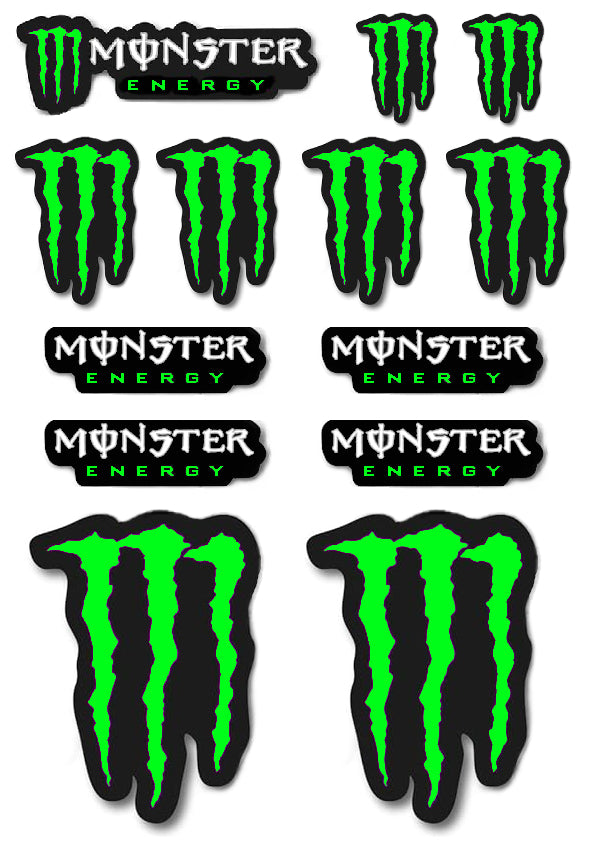 Monster Energy Neon stickerset