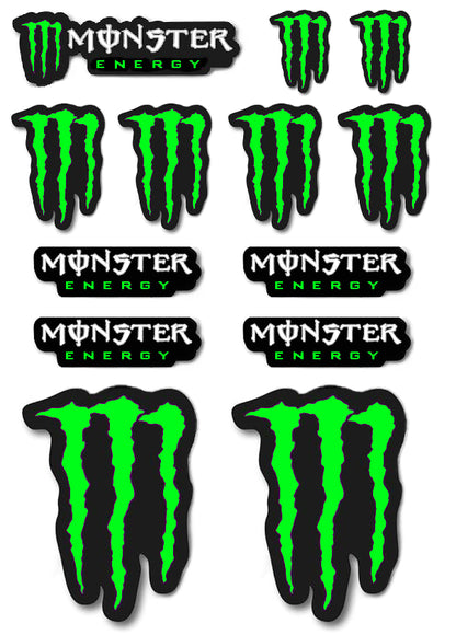 Monster Energy Neon stickerset