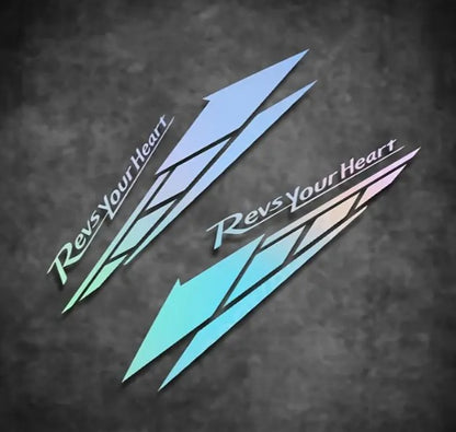 Yamaha Revs your Heart stickers Holographic