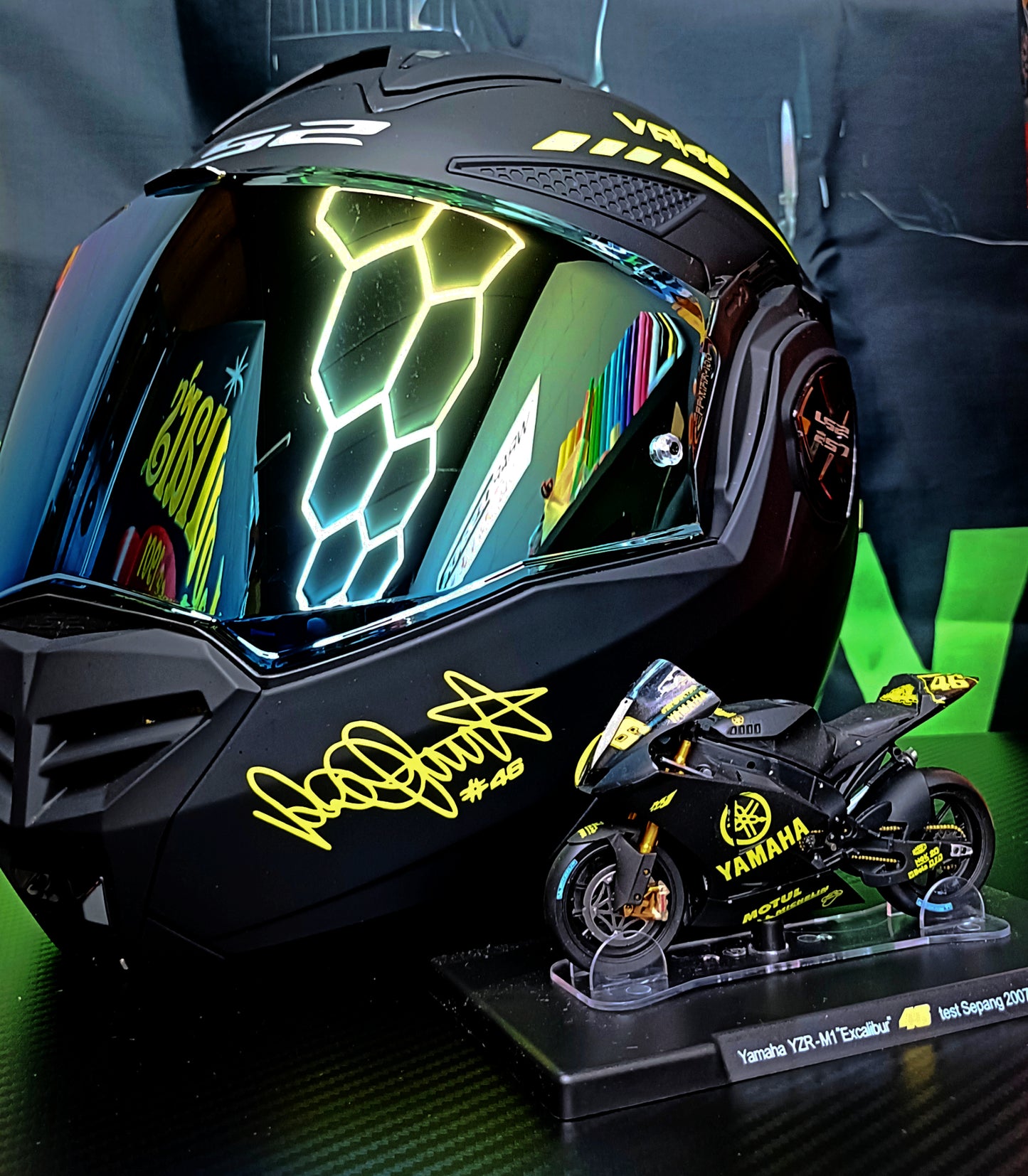 AGV Pista Rossi Project 46 helm stickerset