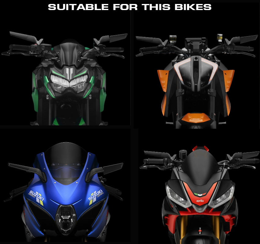 Aerodynamic Stealth Wing Spiegels met LED knipperlicht