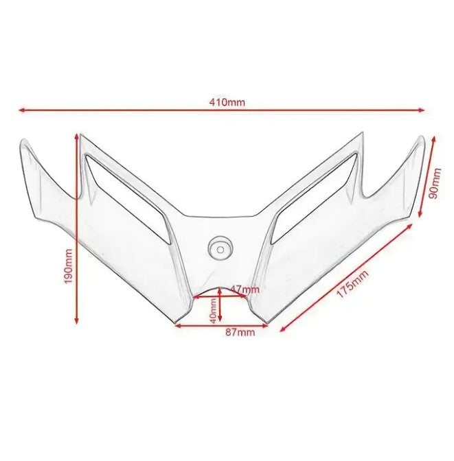 Winglet Frontspoiler GP-style Carbon