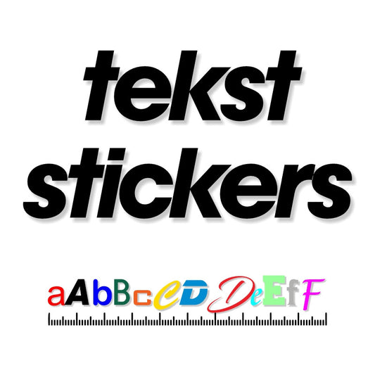 Eigen tekst sticker
